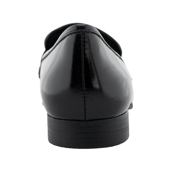 Aerosoles Womens Studded Tailored Loafer Faux Leather Black / Silver 8M - Picture 10 of 11